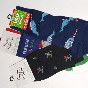 Men's Holiday ugly sweater socks